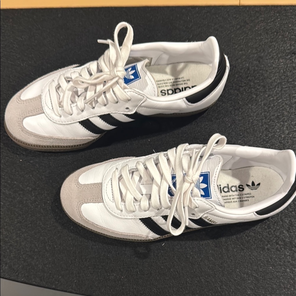 Adidas Samba White and Black